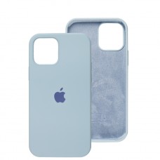Чохол для iPhone 12/12 Pro Square Full silicone блакитний / baby blue