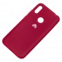 Чохол для Huawei Y6 2019 Silicone Full рожево-червоний