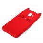 3D чехол для Samsung Galaxy J6+ 2018 (J610) кот красный