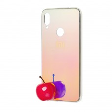 Чехол Shining для Xiaomi Redmi Note 7 зеркальный розово-голубой
