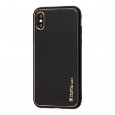 Чехол для iPhone X / Xs Leather Xshield black