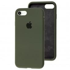 Чохол для iPhone 7 / 8 / SE20 Silicone Slim Full dark olive