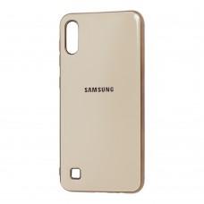 Чехол для Samsung Galaxy A10 (A105) Silicone case (TPU) бежевый