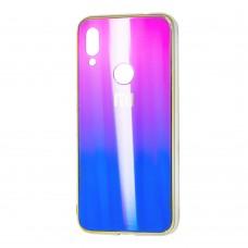 Чехол для Xiaomi Redmi 7 Aurora с лого фиолетовый