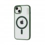 Чохол для iPhone 14 Color MagSafe зелений