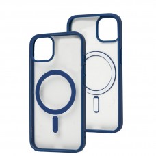 Чехол для iPhone 13 Color MagSafe синий