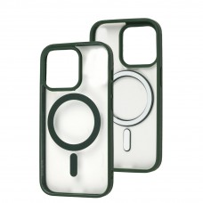 Чехол для iPhone 13 Pro Max Color MagSafe зеленый