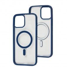 Чехол для iPhone 13 Pro Max Color MagSafe синий