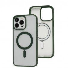 Чохол для iPhone 14 Pro Max Color MagSafe зелений