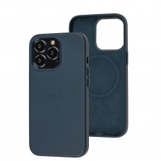 Чехол для iPhone 13 Pro Leather with MagSafe indigo blue