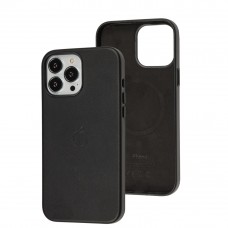 Чохол для iPhone 13 Pro Max Leather with MagSafe чорний
