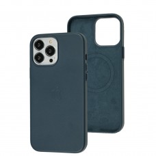 Чохол для iPhone 13 Pro Max Leather with MagSafe indigo blue