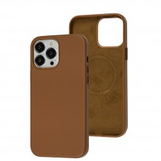 Чохол для iPhone 13 Pro Max Leather with MagSafe saddle brown