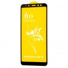 Защитное стекло 6D Premium для Samsung Galaxy A8+ 2018 (A730) черное 