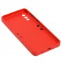 Чехол для Samsung Galaxy A02 (A022) Ribbed camera красный