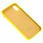 Чохол Silicone для iPhone X / Xs case жовтий