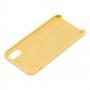 Чохол Silicone для iPhone X / Xs case canary yellow