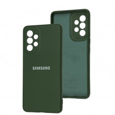 Чехол для Samsung Galaxy A53 (A536) Full camera зеленый / dark green