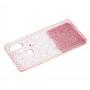 Чехол для Xiaomi Redmi Note 5 Fashion блестки + popsocket розовый