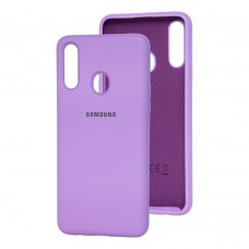 Чехол для Samsung Galaxy A20s (A207) Silicone Full светло-сиреневый 