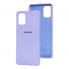 Чохол для Samsung Galaxy A71 (A715) Silicone Full бузковий / dasheen