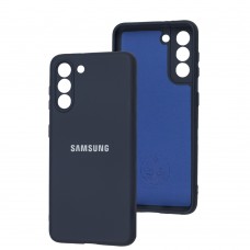 Чехол для Samsung Galaxy S21 (G991) Silicone Full camera midnight blue