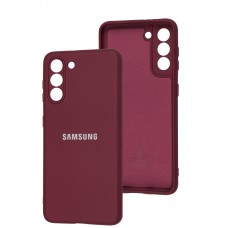 Чехол для Samsung Galaxy S21 (G991) Silicone Full camera marsala