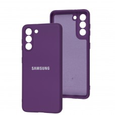 Чохол для Samsung Galaxy S21 (G991) Silicone Full camera purple