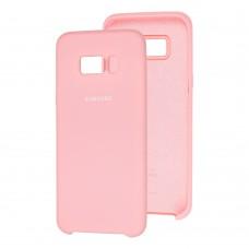 Чехол для Samsung Galaxy S8 Plus (G955) Silky Soft Touch светло розовый