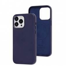 Чехол для iPhone 14 Pro Max Leather with MagSafe violet