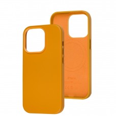 Чехол для iPhone 14 Pro Leather with MagSafe golden brown