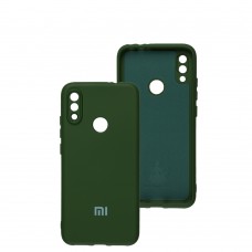 Чехол для Xiaomi Redmi Note 7 Silicone Full camera зеленый / dark green