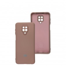 Чехол для Xiaomi Redmi Note 9s / 9 Pro Silicone Full camera розовый / pink sand