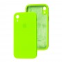 Чехол для iPhone Xr Square Full camera салатовый / neon green