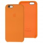Чехол Silicone для iPhone 6 / 6s case papaya