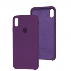 Чехол silicone case для iPhone Xs Max grape