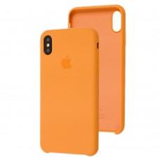 Чехол silicone для iPhone Xs Max case papaya
