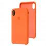 Чохол silicone для iPhone Xs Max case orange