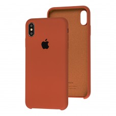 Чехол silicone case для iPhone Xs Max brown