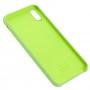 Чохол silicone для iPhone Xs Max case green