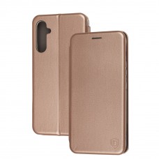 Чохол книжка Premium для Samsung Galaxy A34 (A346) рожево-золотистий