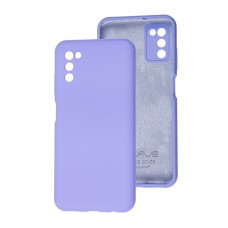 Чехол для Samsung Galaxy A03s (A037) Wave Full фиолетовый / light purple