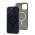 Чохол для iPhone 12 Pro Max Clear color MagSafe black