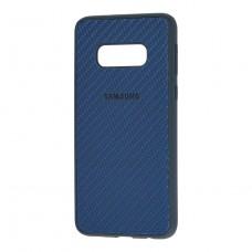 Чехол для Samsung Galaxy S10e (G970) Carbon New синий