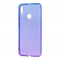 Чехол для Huawei P Smart 2019 Gradient фиолетово-синий