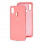 Чехол для Samsung Galaxy A10s (A107) Silicone Full розовый / персиковый
