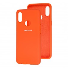 Чохол для Samsung Galaxy A10s (A107) Silicone Full помаранчевий