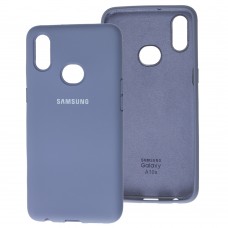 Чохол для Samsung Galaxy A10s (A107) Silicone Full лавандовий-сірий