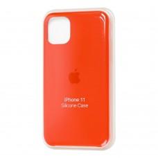Чохол Silicone для iPhone 11 Premium case nectarine