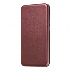 Чехол книжка Premium для Samsung Galaxy A8+ 2018 (A730) бордовый